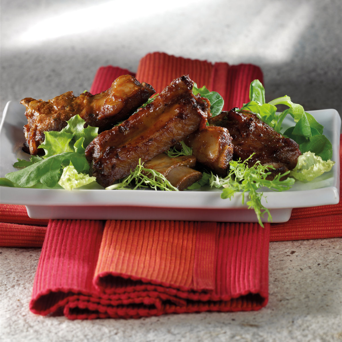 Glazed Spareribs with Lindemans Kriek