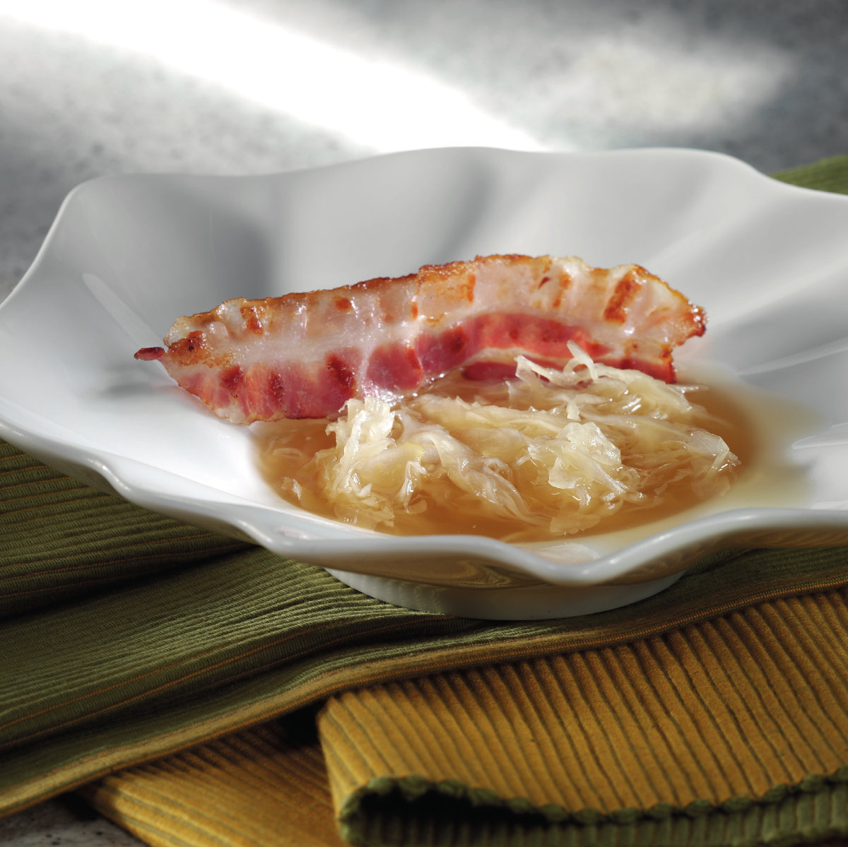 Sauerkraut soup with a touch of Lindemans