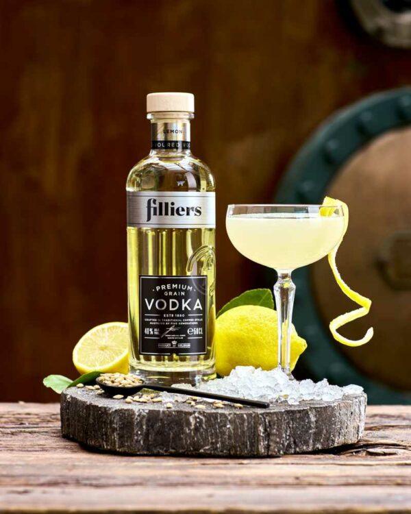 Filliers Lemon Vodka 500ML - Image 2