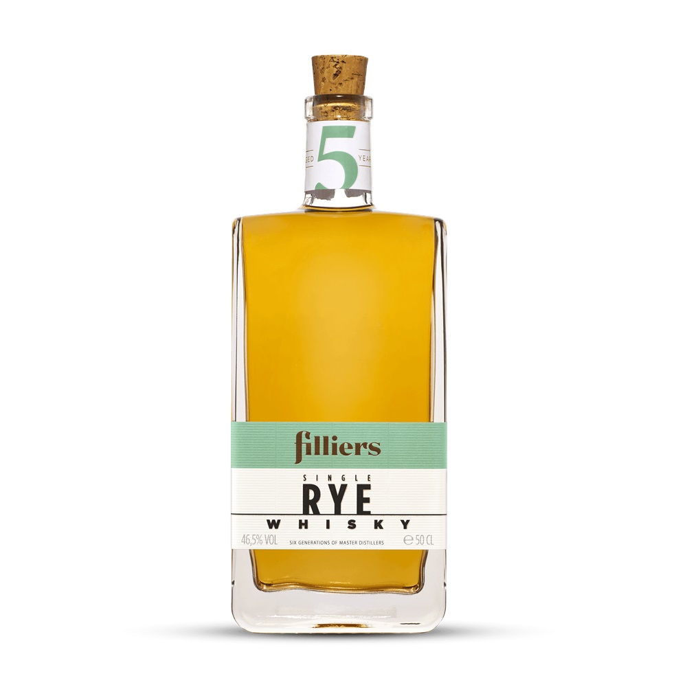 Filliers 5YO Single Rye Whisky 500ML